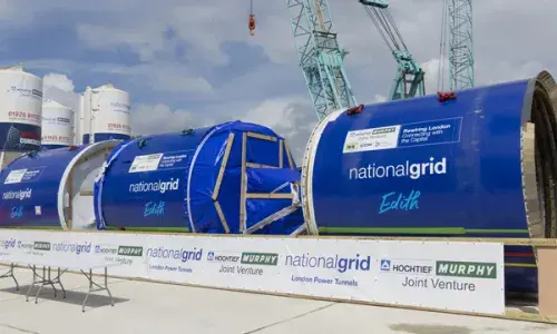 For National Grid article '32.5 km tunnelling project under London begins'
