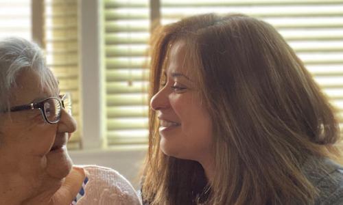 Sandra Alvarado and her mom - National Grid celebrating US National Hispanic Heritage Month
