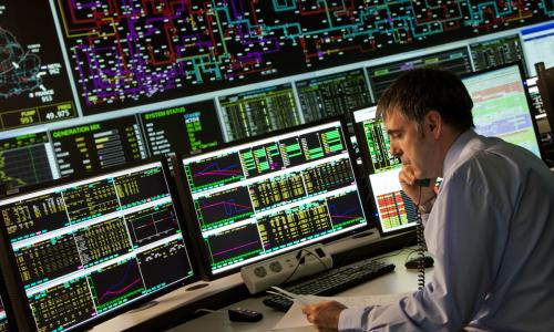 National Grid engineer working in the Transmission Network Control Centre