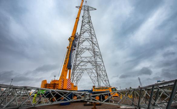 New pylons being constructed