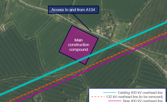 Map of main construction compound