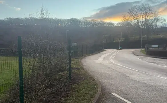 Image of new fencing at CPD Penrhyndeudraeth