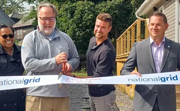 National Grid Partners to Build four tiny houses