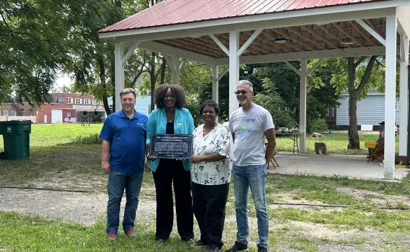 Project C team at Buffalo pavilion