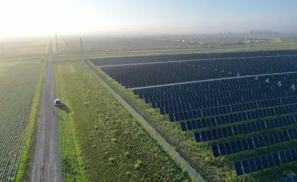 Large Scale Solar Panel Field