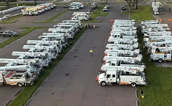 A lot of vehicles kept