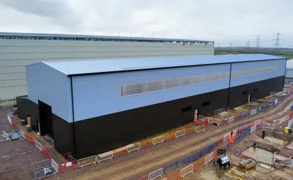 An aerial view of National Grid's new Wallend substation