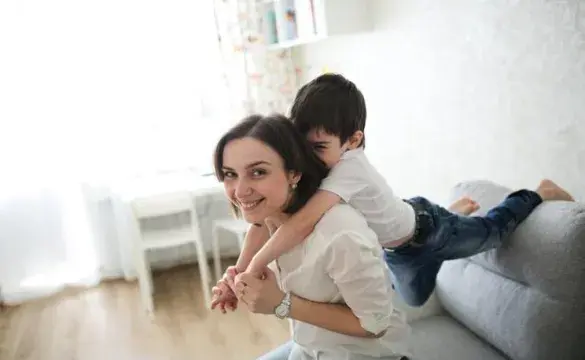 Mom and son