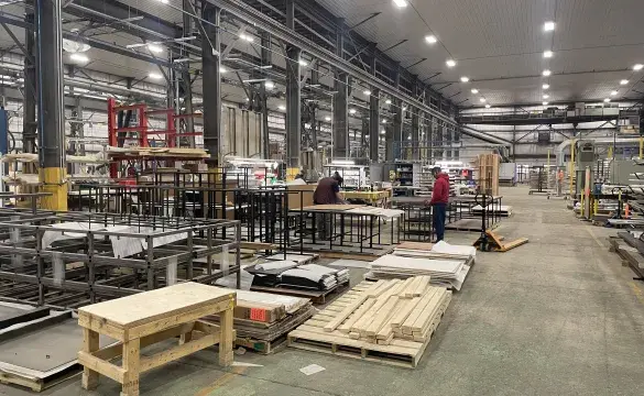 Inside view of factory