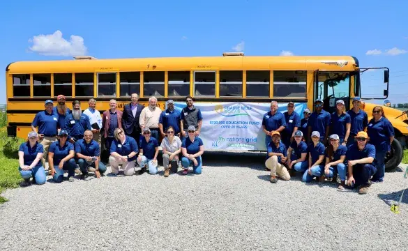 National Grid Renewables Hosts Charitable Stuff-the-Bus Event