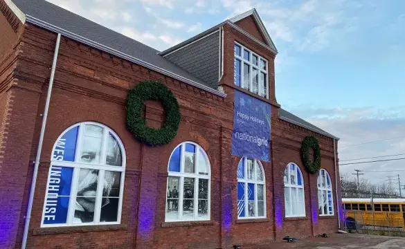 Brick building