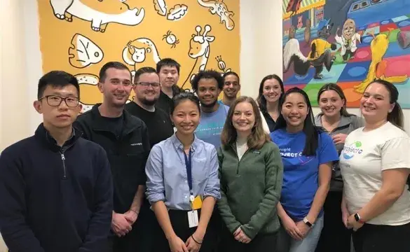 National Grid Volunteers Help  To Build New A Store
