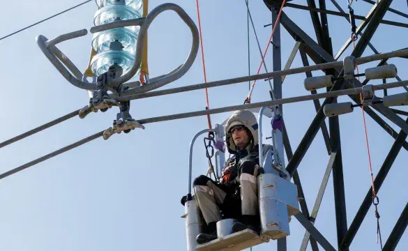 A demonstration at National Grid’s Eakring training facility