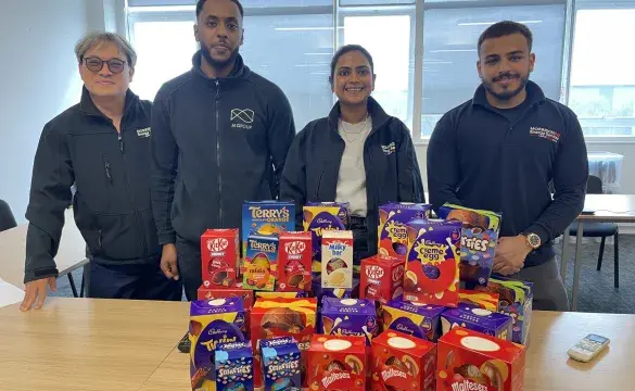 National Grid colleagues partnered with Murphy Group and M Group to provide a festive Easter donation initiative in Hackney. 