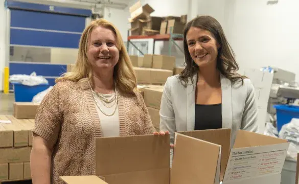 Jenna Kavanaugh, National Grid, and FoodNerd CEO Sharon Cryan. 