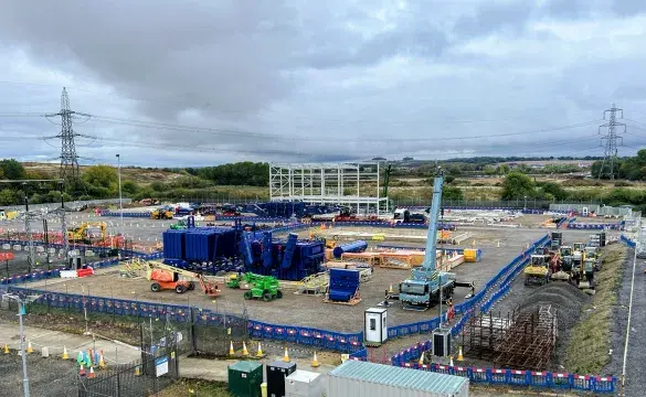 Image showing work in progress at Didcot substation