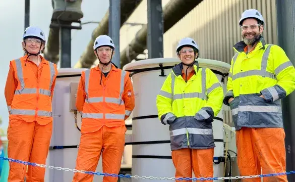 Climate-i Team on site at a National Grid substation