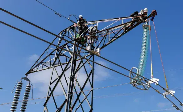 A demonstration at National Grid’s Eakring training facility