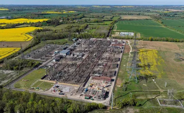 Pelham Substation aerial view