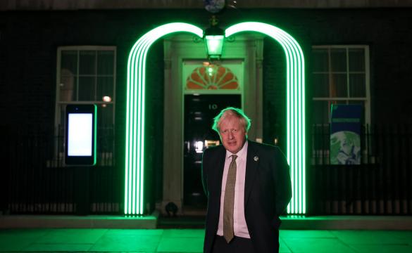 Green Light Signal Downing Street - Boris Johnson