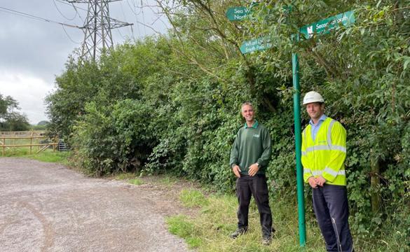 New signage for the Wharf Lane footpath