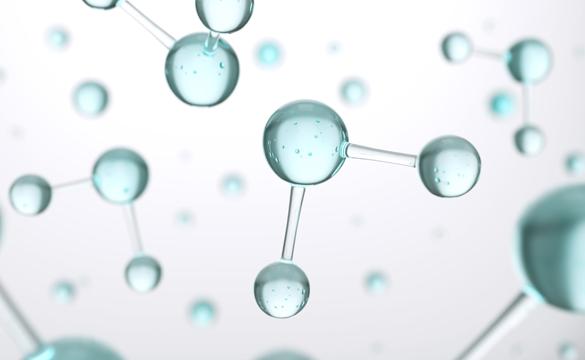 Hydrogen molecule atom abstract structure for National Grid FutureGrid story