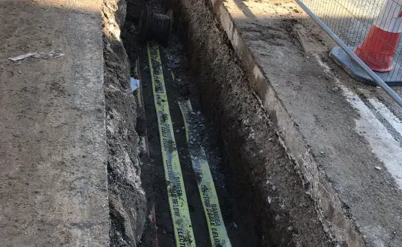 National Grid Stockport cable replacement