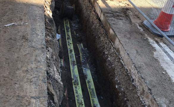 National Grid Stockport cable replacement