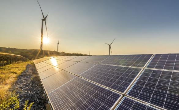 Solar and Wind Farm NGV
