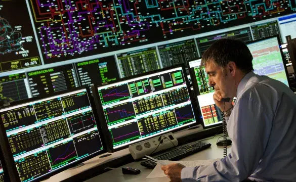 National Grid engineer working in the Transmission Network Control Centre