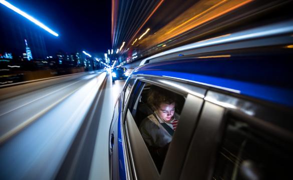 Car with Lights