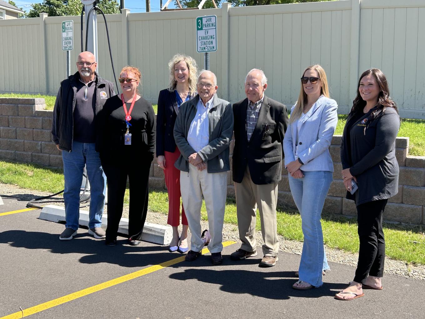 parking lot ceremony in Ellicottville