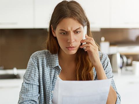 A Lady on a phone call