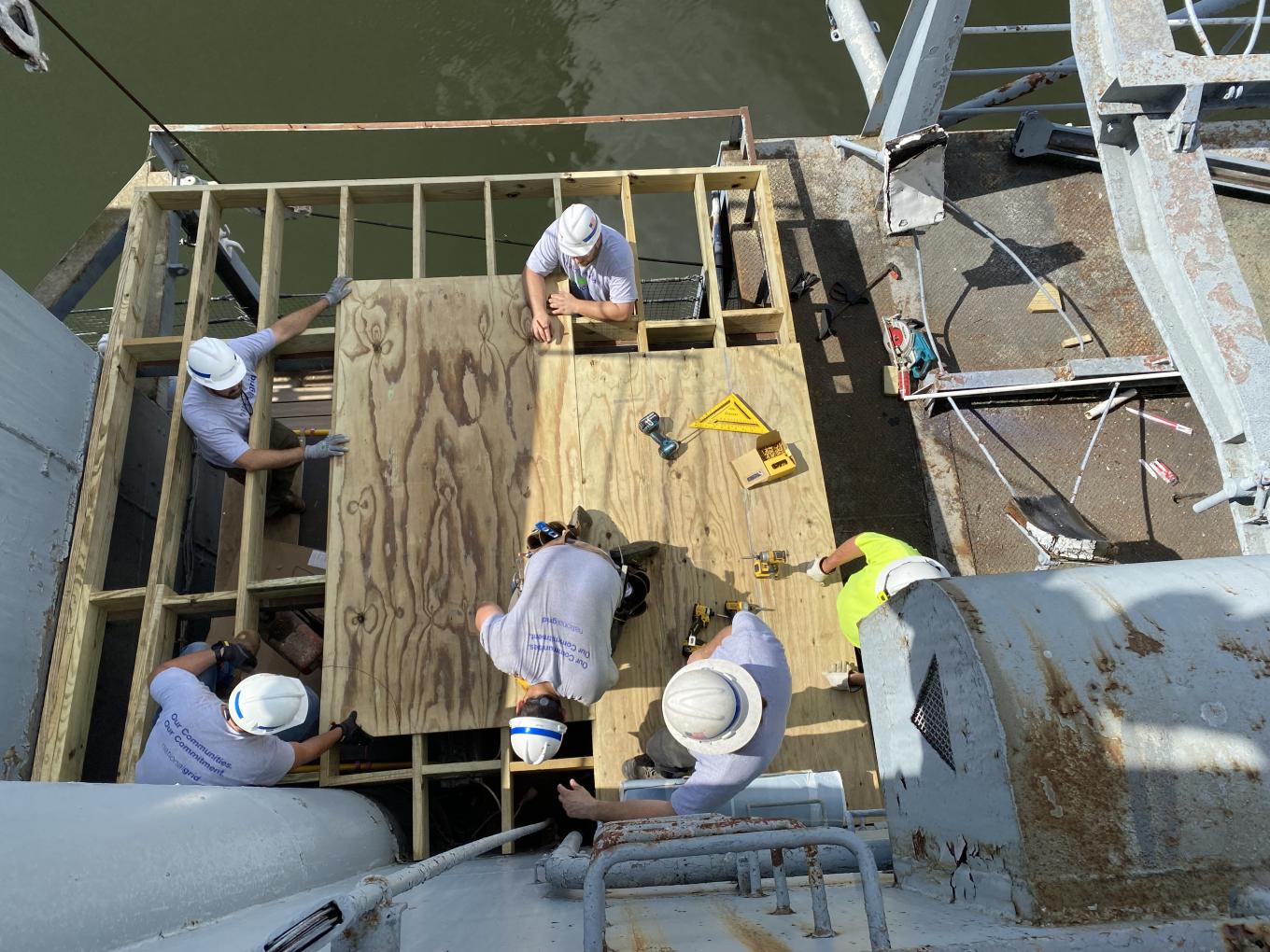  New deck on the USS Little Rock
