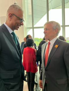 York President Rudy Wynter with Port Authority Chief Executive Rick Cotton