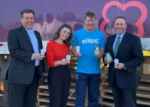 Donated 45,000 LED bulbs
