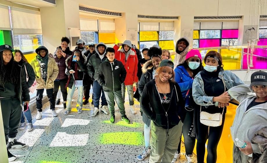 Youth attending STEM learning program