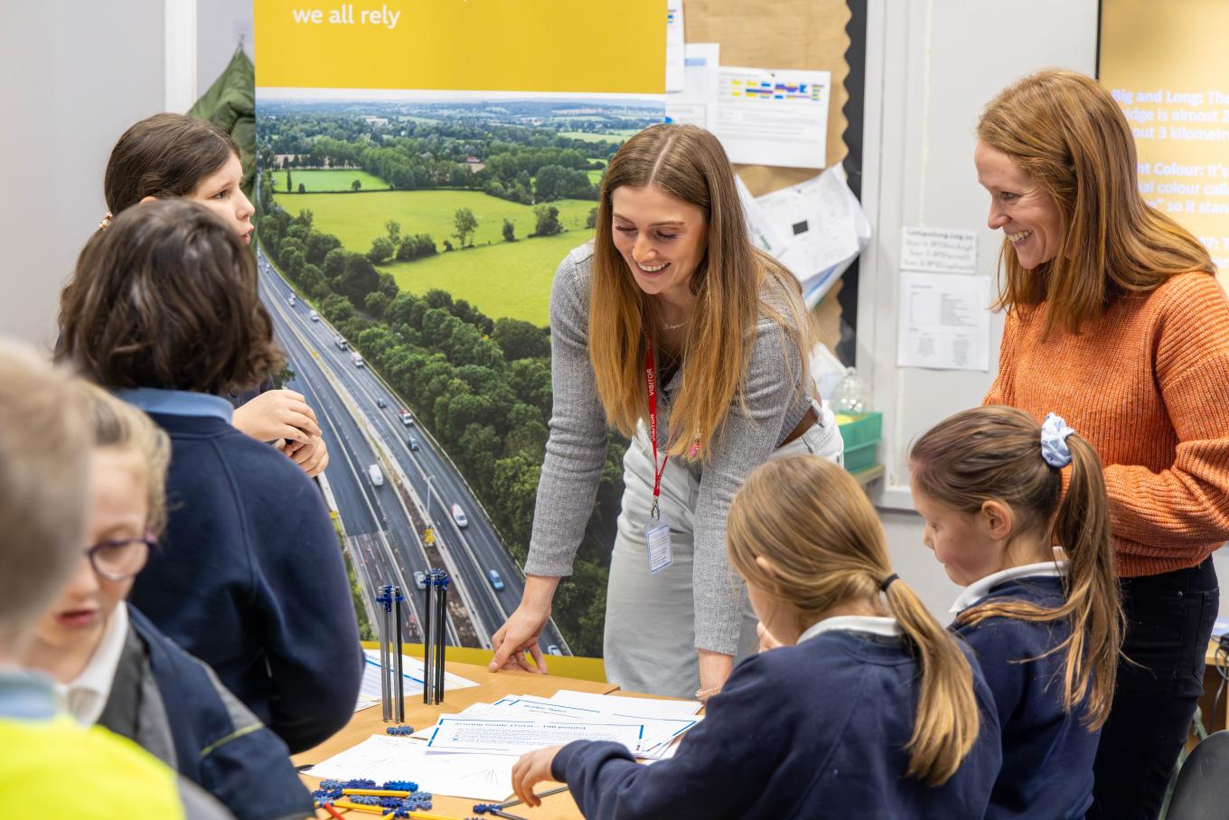 Pupils also took part in ant competition to create site safety signage, a site tour educational and careers workshops 