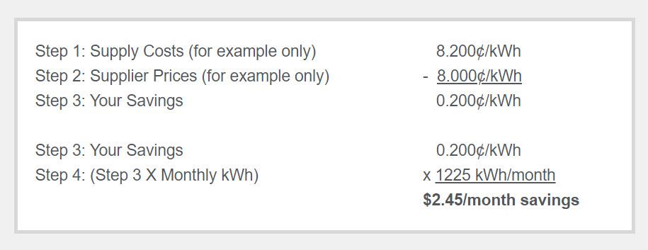 esco electric calculation