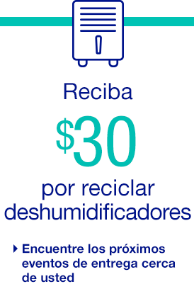$30 rebate for recycled humidifiers