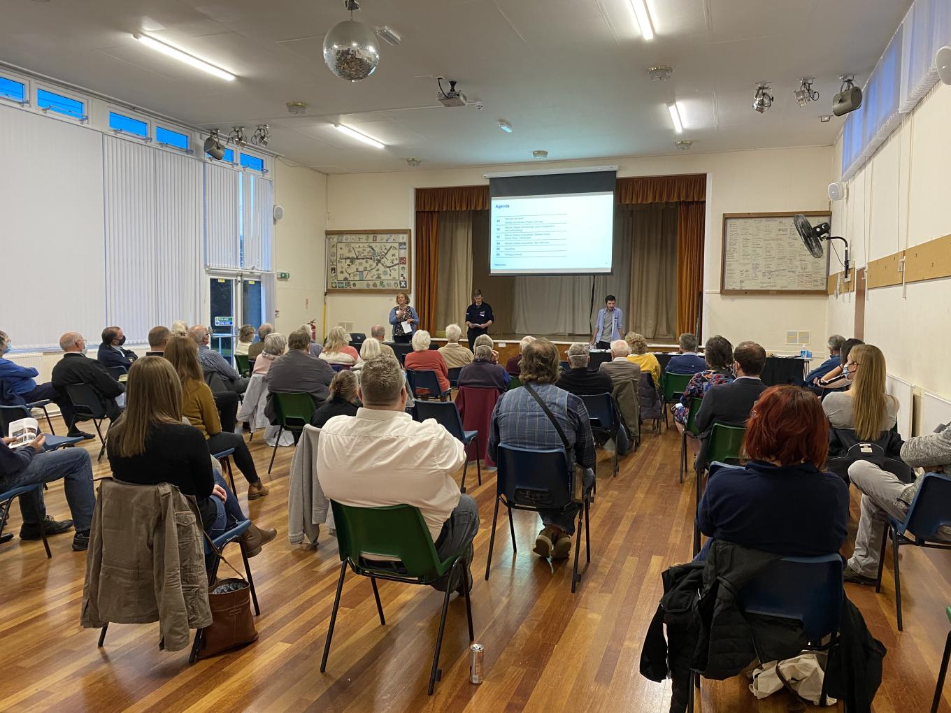 Archaeological event in Banwell, showcasing artefacts uncovered during the cables excavation works beneath the Mendips