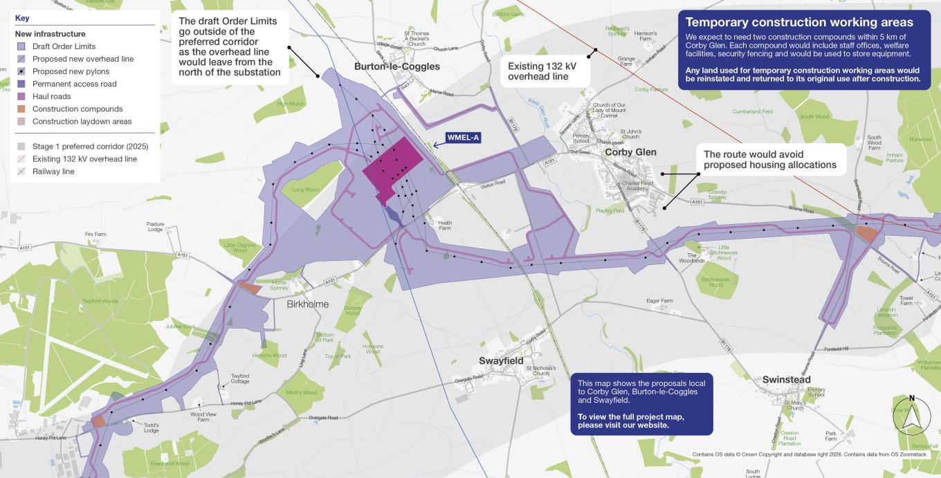 Corby Glen IYA map