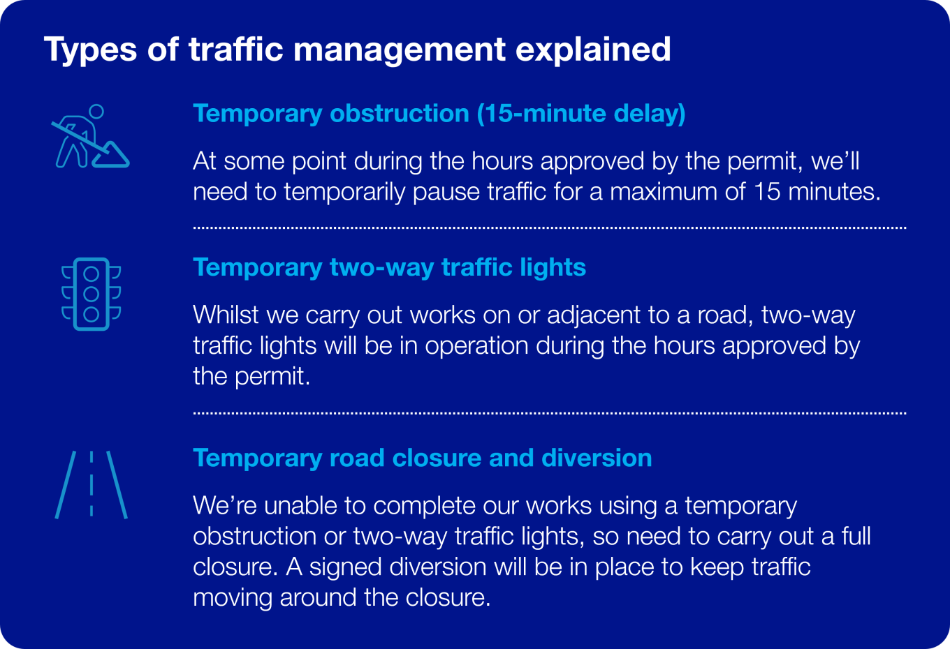 Types of traffic management explained