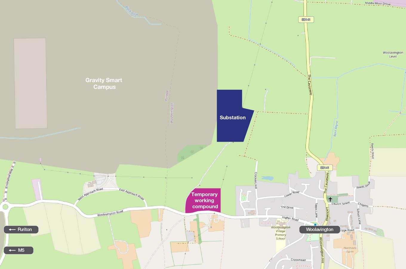 Woolav substation location map