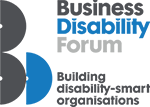A logo that reads Business Disability Forum