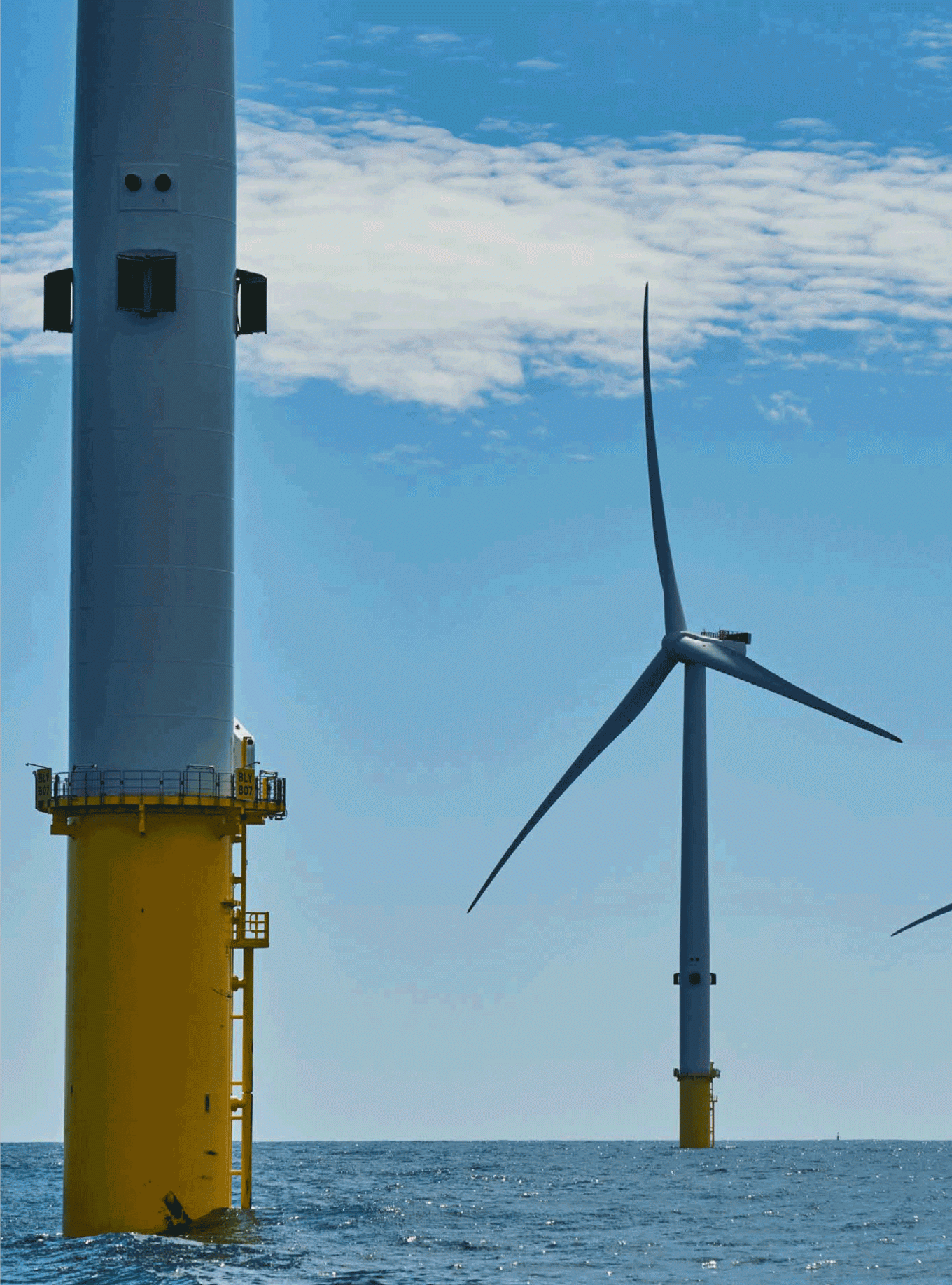 EAG - BEIS OTNR Close-up of wind turbines at offshore wind farm