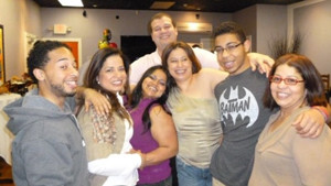 Sandra Alvarado with family and newphews
