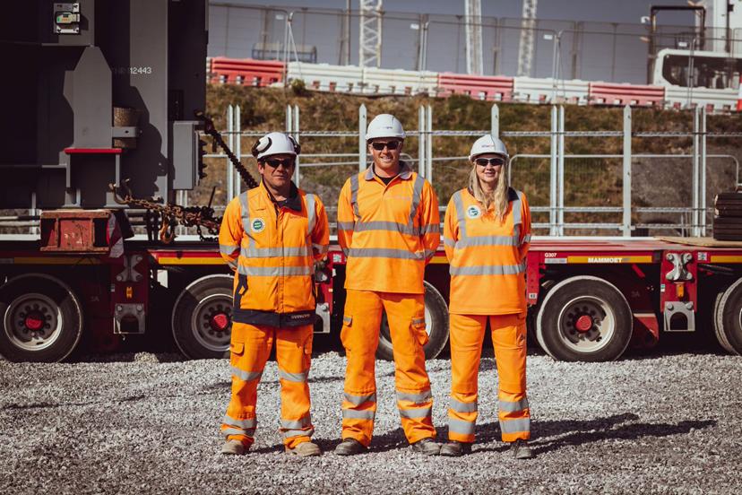 Project team taking delivery on site at Shurton substation