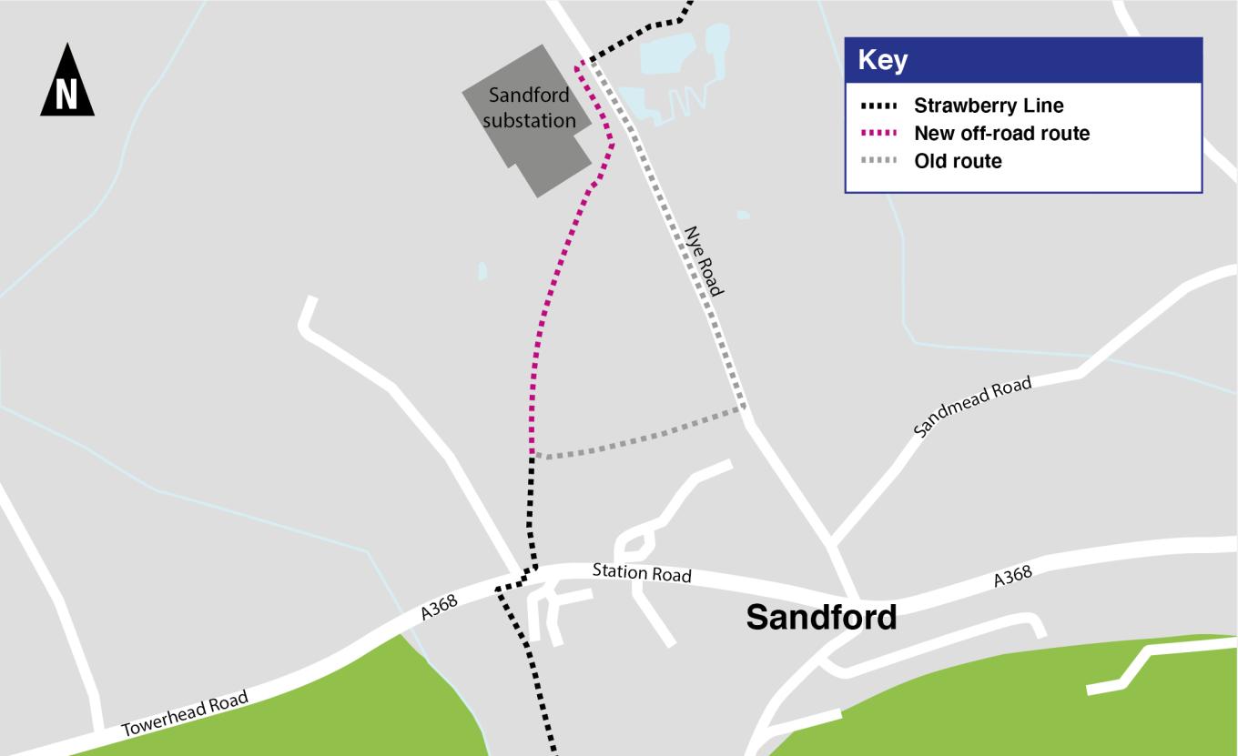 HCP - Strawberry Line map