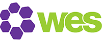 A small logo that reads wes 